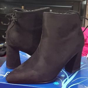 Black Suede Booties
